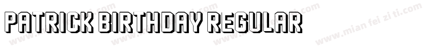 Patrick Birthday Regular字体转换